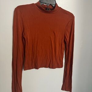 Ribbed Turtle Neck Tight Sweater